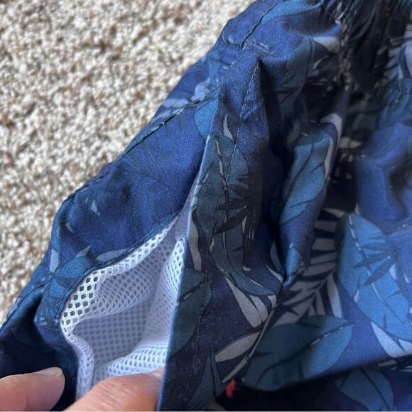 Beverly Hills Polo Club Navy Pink Flamingo Swim Trunks Size Large - Picture 5 of 9